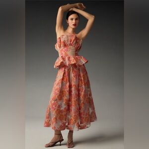 ELLIAT Fidelity Ruffle Midi Dress